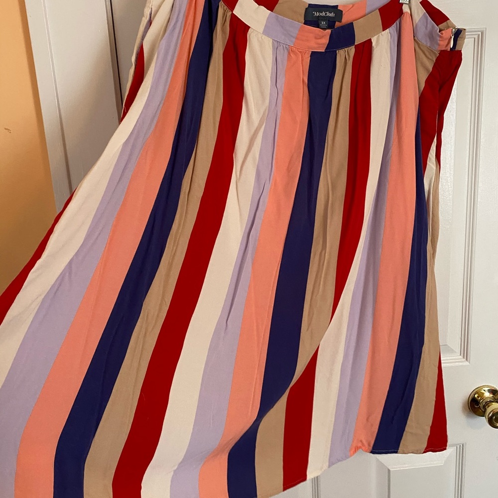 Colorful vertical striped skirt by ModCloth